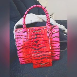 EUC Pink Feline set, small Caroline and small Veronica wallet